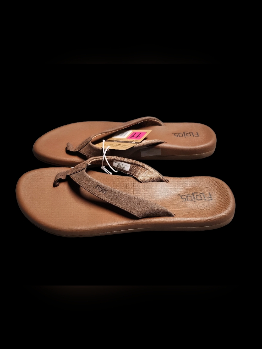 Flojos Women's Claire Flip Flop Sandals in Brown. Various Sizes. NWT - Picture 2 of 10